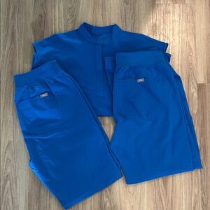 FIGS royal blue scrubs